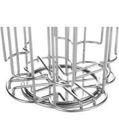 Stojak na Kapsułki Tassimo do Kawy Podajnik Uchwyt Obrotowy 360° Srebrny