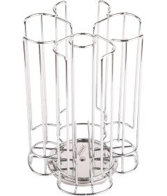 Stojak na Kapsułki Tassimo do Kawy Podajnik Uchwyt Obrotowy 360° Srebrny