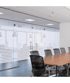 Folia Okleina Okienna Ochrona UV Samoprzylepna Biała Paski 90 x 200 cm