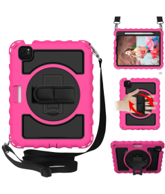 Etui do iPad Pro 11" z Podstawką i Paskiem na Ramię Różowe