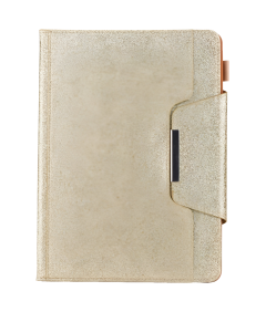 Etui Ochronne do iPad 10.2" 2021/20/19 Klapka Brokatowe Stojak Złote