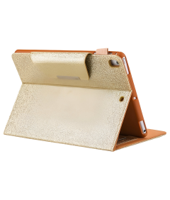 Etui Ochronne do iPad 10.2" 2021/20/19 Klapka Brokatowe Stojak Złote