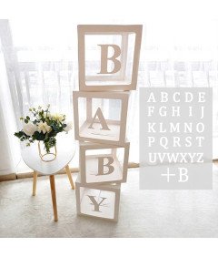 Trzy Częściowe Pudełka z Nadrukowanymi Literami EID Dekoracja Ramadan