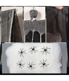 ZDQC Noč čarovnic Viseča dekoracija žanjice s pajčevino in pajki