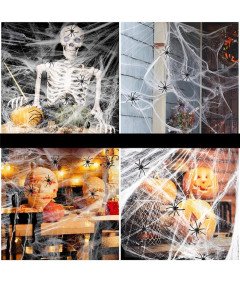 ZDQC Noč čarovnic Viseča dekoracija žanjice s pajčevino in pajki