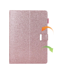 Etui Ochronne do iPad Mini 6 2021 Zamykane Portfel Brokatowe Różowe