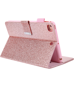 Etui Ochronne do iPad Mini 6 2021 Zamykane Portfel Brokatowe Różowe