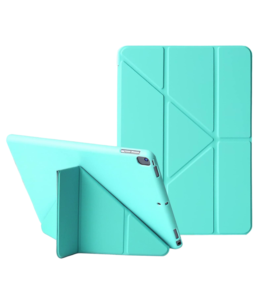 Etui Ochronne do iPad 11 2021 Klapka Origami Silikonowe Turkusowe