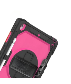 Etui Ochronne do iPad 10.2" Pancerne Obrotowy Uchwyt Rysik Różowe