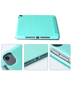 Etui Ochronne do iPad 11 2021 Klapka Origami Silikonowe Turkusowe