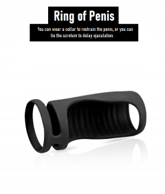 Pierścień na Penisa Erekcyjny Wzmacniający Wzwód Potrójny Silikonowy