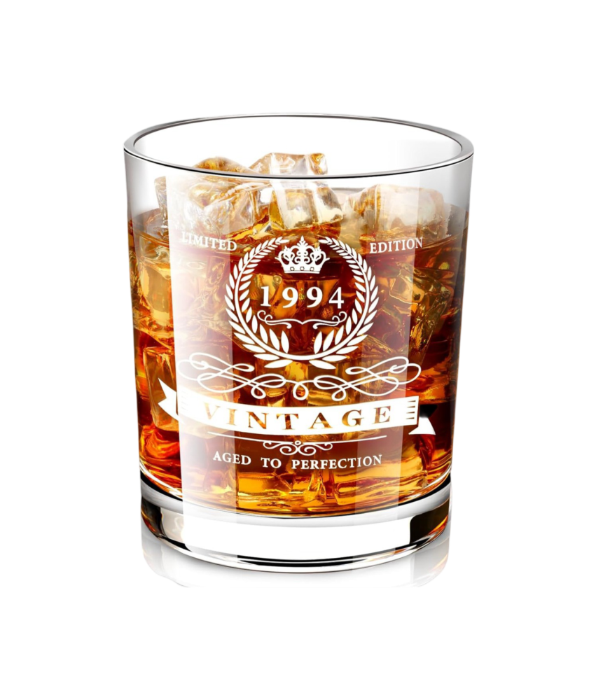 Szklanka do Whisky na 31 Urodziny w Drewnianym Pudełku 340 ml