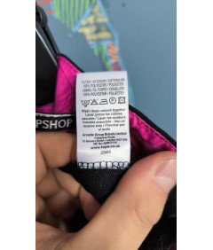 TOPSHOP Damskie Spodnie Wygodne Luźne i Stylowe Czarne Rozmiar 38