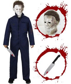 Kostium Na Halloween Michael Myers z Maską i Nożem Cosplay Męski M