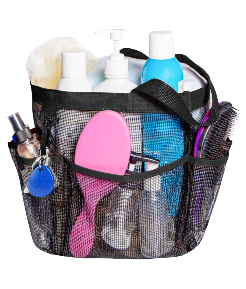 Kosmetyczka Torba Organizer Siatkowy na Kosmetyki 8 Kieszeni 40x28 cm