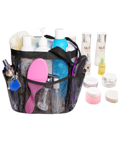 Kosmetyczka Torba Organizer Siatkowy na Kosmetyki 8 Kieszeni 40x28 cm