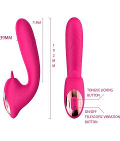 Stymulator Łechtaczki Wibrator Punktu G Zabawka Erotyczna 10 Trybów Różowy