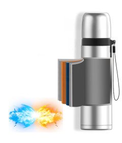 Termos Bidon Kubek Termiczny Szczelny Stal Nierdzewna Złoty 500 ml