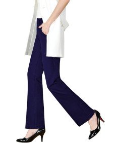 Tapata Spodnie Damskie Dzwony Garniturowe Granatowe Długość 74 cm S
