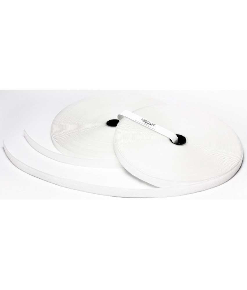 Taśma na Rzep do Naszycia 10 m Dwustronna 20 mm Wytrzymała Nylonowa Biała