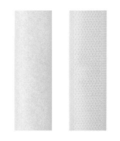 Taśma na Rzep do Naszycia 10 m Dwustronna 20 mm Wytrzymała Nylonowa Biała