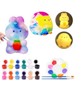 Prezent Wielkanocny Zestaw DIY z Lampką Nocną Malowanie Dla Dzieci 3–14 lat