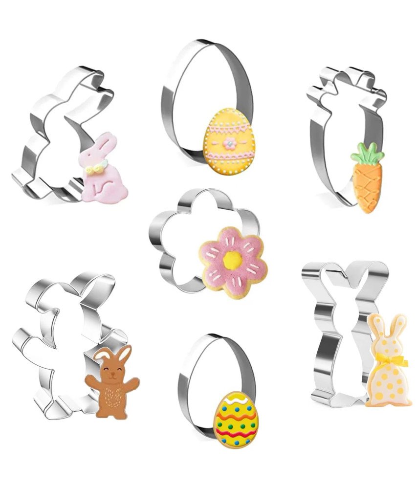 Zestaw Foremek Do Ciastek Wielkanocnych 7 Sztuk Stal Nierdzewna Wielkanoc