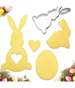 Duże Foremki Wielkanocne Do Ciastek Ze Stali Nierdzewnej Królik Jajko Serce
