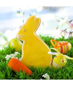 Foremki Wielkanocne do Ciastek Zajączek Jajko Stal Nierdzewna 4 Sztuki