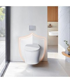 Pipishell Deska Sedesowa Wolnoopadająca Łatwe Czyszczenie 44x37 cm Biała