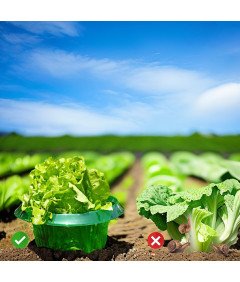 Kołnierz Ślimakowy Płot Ochronny Na Rośliny Przed Ślimakami 20 Sztuk Ø 24cm