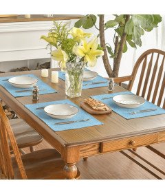 Artoid Mode Podkładki Stołowe Zestaw 4 Sztuki Dekoracyjne 30x45 cm Błękitne