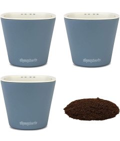 Aquaphoric Małe Doniczki Okienne z Systemem Nawadniania Zestaw 3 Sztuki