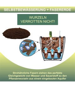 Aquaphoric Małe Doniczki Okienne z Systemem Nawadniania Zestaw 3 Sztuki