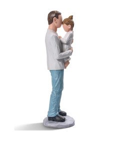 Figurka Ojca i Córki Prezent na Urodziny Dzień Ojca dla Taty od Córki 20 cm