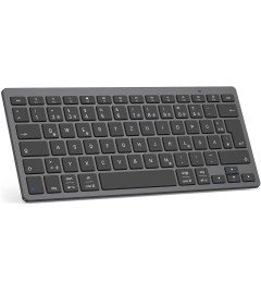 Emetok Klawiatura Bluetooth Cienka QWERTZ Stabilne Połączenie Czarna