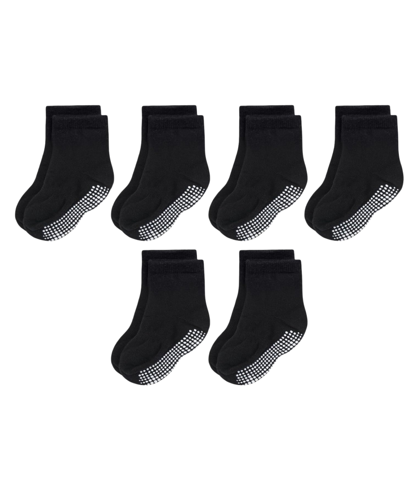 Skarpetki Antypoślizgowe dla Niemowląt 1-6 Miesięcy Bawełniane 6 Par