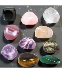 Kamienie Surowe Naturalne Minerały Czakry Energetyczne Prezent 10 szt