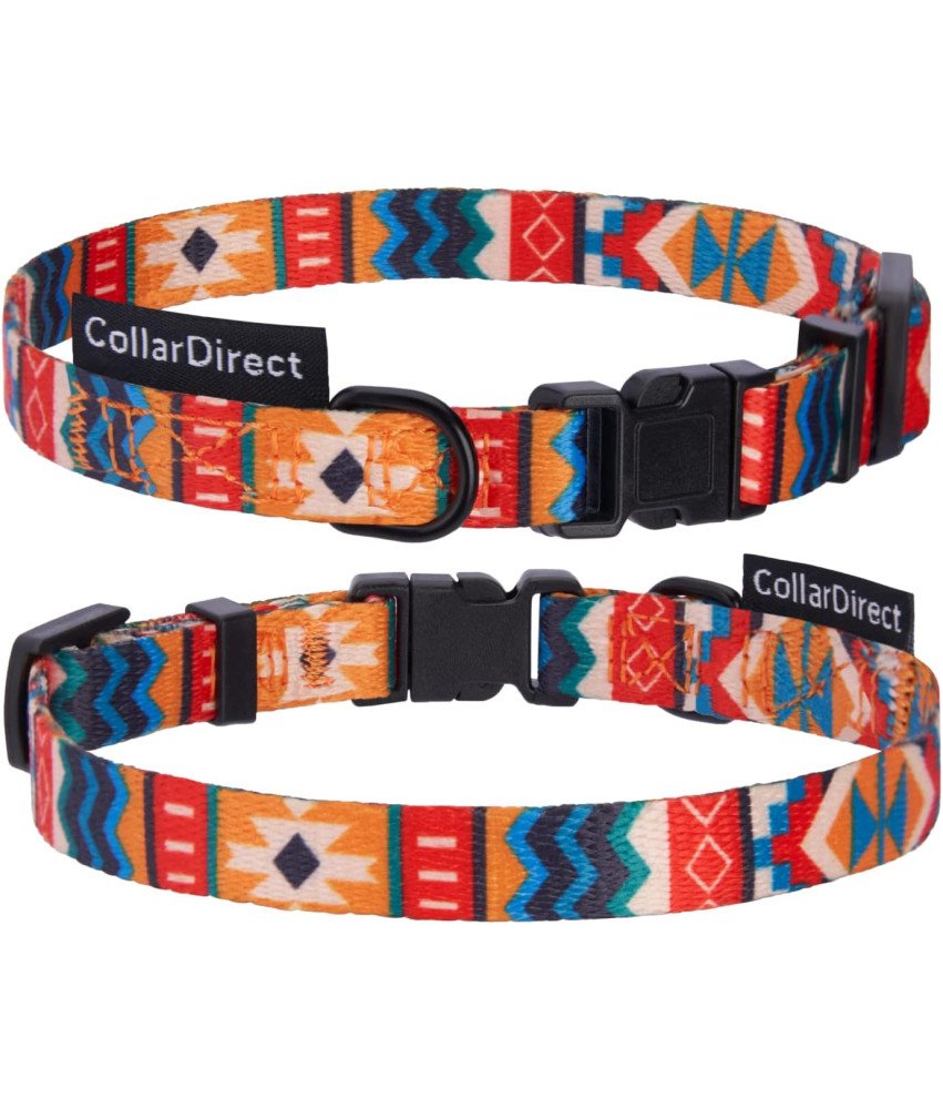 Obroża dla Psa Nylonowa z Klamrą Regulowana Obwód Szyi 30-37 cm Kolorowa