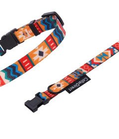 Obroża dla Psa Nylonowa z Klamrą Regulowana Obwód Szyi 30-37 cm Kolorowa