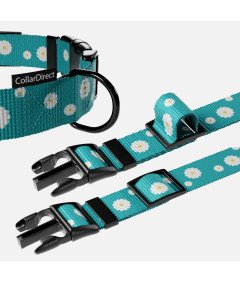 Obroża dla Psa Nylonowa z Klamrą Regulowana Obwód Szyi 30,5-40,6 cm