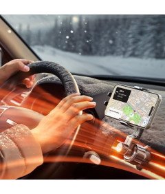 Uchwyt Samochodowy na Telefon 4-7 Cali Kratka Nawigacja Obrotowy 360