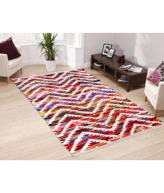 Dywan Prostokątny z Naturalnej Juty Ręcznie Tkany 60x90 cm Kolorowy