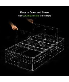 Pokrywa Klatki Akrylowej 120x60 cm Przezroczysta Zabezpieczająca