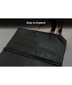 GuineaLoft Mata pod Klatkę dla Zwierząt Wodoodporna Suwak Czarna 152x76 cm