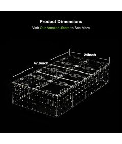 Pokrywa Klatki Akrylowej 120x60 cm Przezroczysta Zabezpieczająca