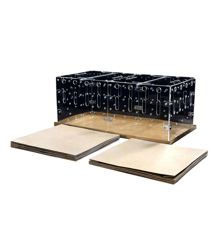 GuineaLoft Podłoga Dno Mata do Klatek dla Zwierząt 60x30 cm Zestaw 8 Sztuk