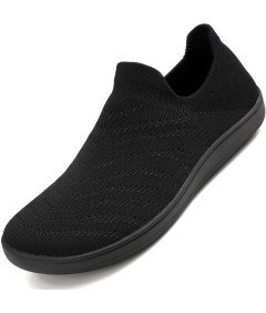 Sixspace Buty Damskie Slip-On Oddychające i Wygodne Czarne Rozmiar 44 EU