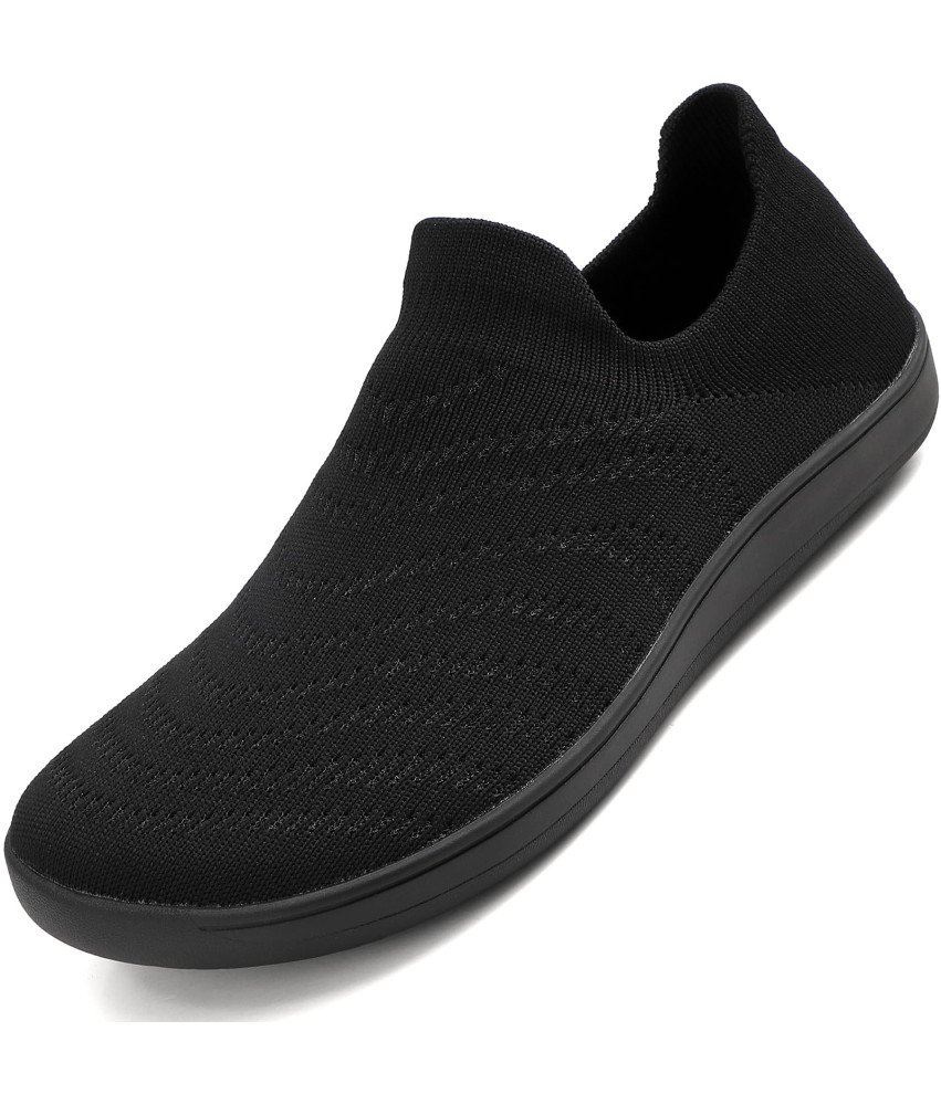 Sixspace Buty Damskie Slip-On Oddychające i Wygodne Czarne Rozmiar 44 EU