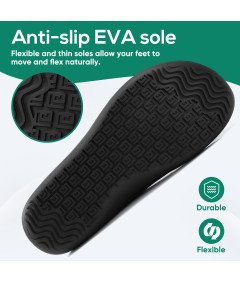 Sixspace Buty Damskie Slip-On Oddychające i Wygodne Czarne Rozmiar 44 EU